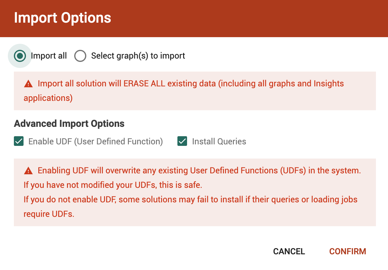 import options