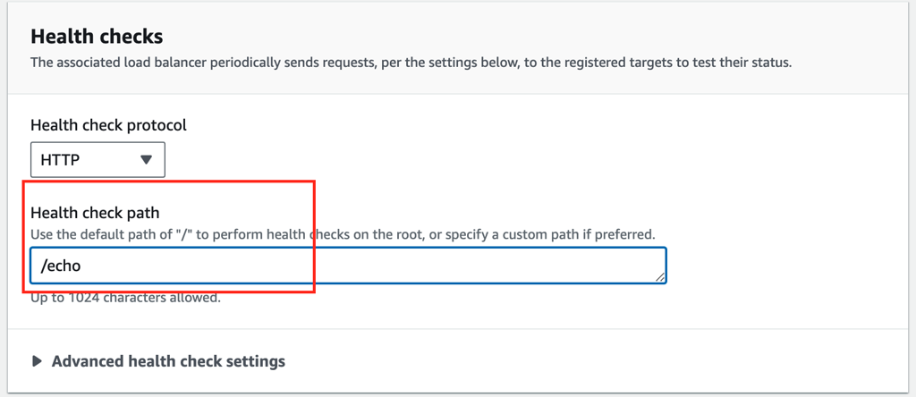 health check echo