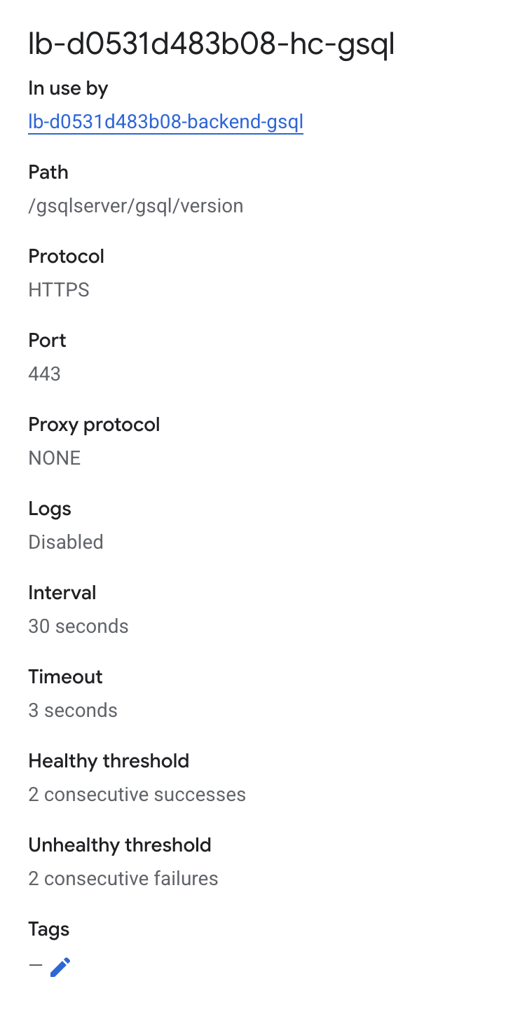 gcp gsql