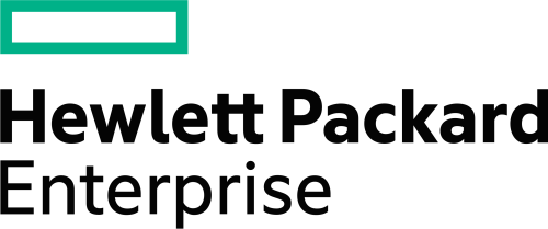 Logo of Hewlett Packard Enterprise with a green rectangular outline above the black text, embodying an Expero touch.