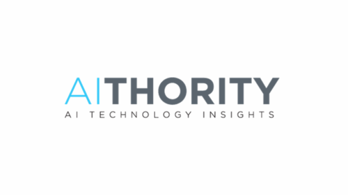Logo for AI THORITY with AI in light blue and the rest in dark gray. Below, in smaller gray letters, it reads AI TECHNOLOGY INSIGHTS on a white background.